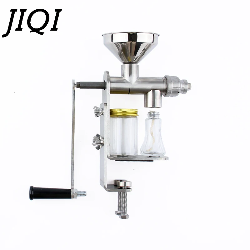 Manual Oil Hot Press Machine Hand Heat Squeeze Oil Presser Expeller Extractor Peanut Nuts Seeds Oil Extraction Maker Squeezer