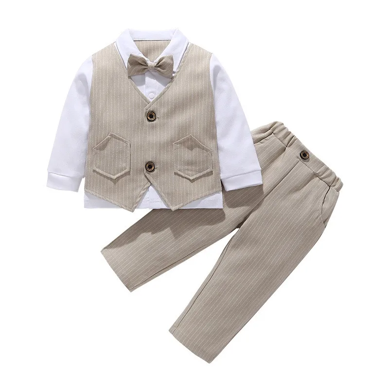 

Baby spring autumn clothes Kids suit two-piece Long sleeve gentleman Dress Children baby Cute Little Suit clothing sets