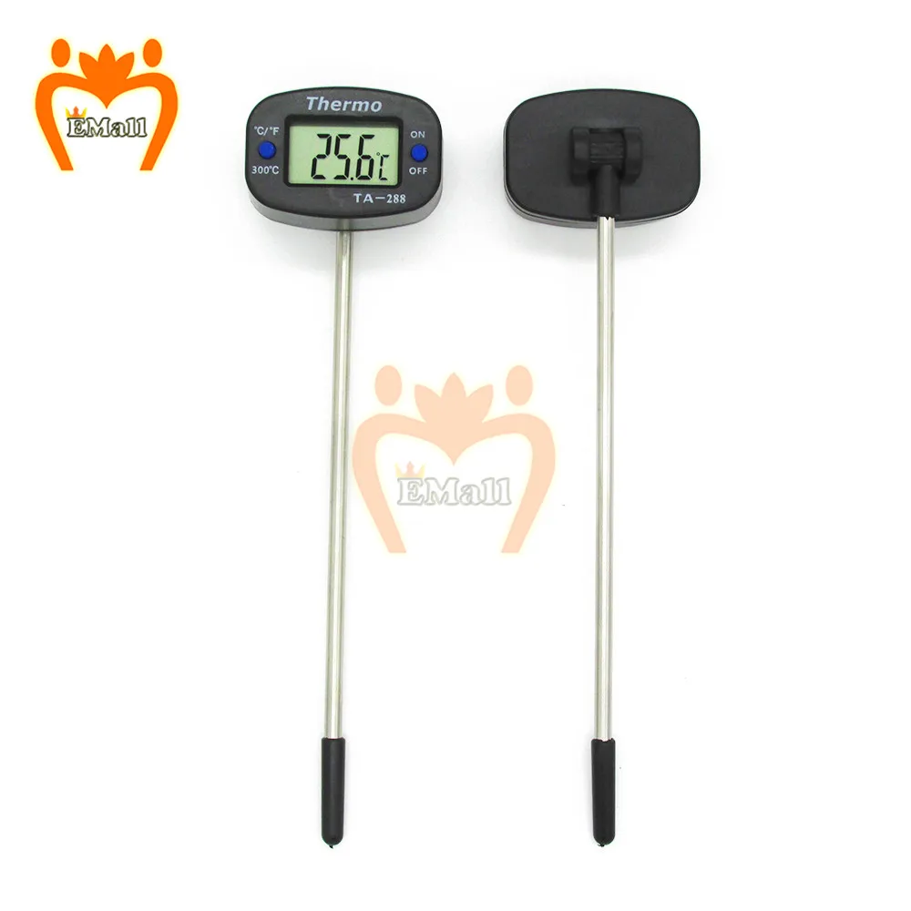 Kitchen Digital Meat Thermometer Water Milk Food Cooking BBQ Oven Temperature Gauges Sensor Meter Tool With Battery Hold