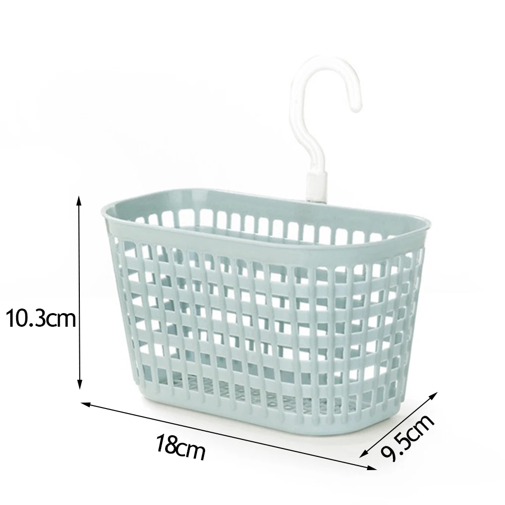 1PC Portable Hook Plastic Hanging Sink Holder Storage Basket Organizer Multifunction Home Bathroom Kitchen Shelf Container