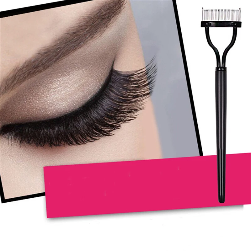 Pettine del ciglio Mascara Guida Applicatore Sferza Separatore di Sollevamento Sopracciglio Spazzola Del Ciglio Del Ciglio Bigodino di Bellezza Essenziale di Strumenti di Cosmetici