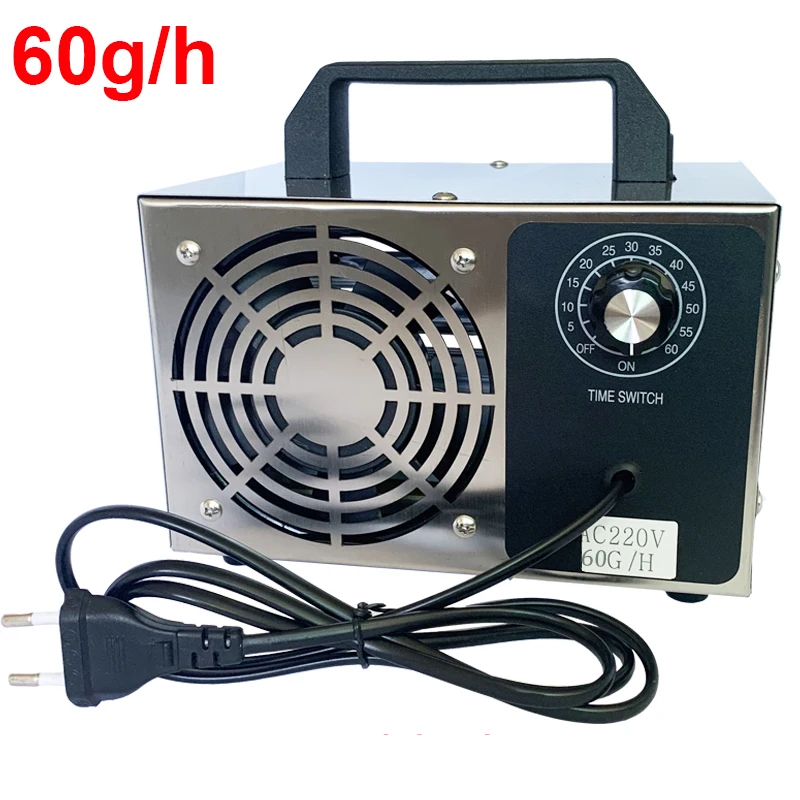 60g/h Ozone Generator O3 Ozonizer Home Air Purifier Sterilizer treatment Car Air Ozonator addition to formaldehyde 220V