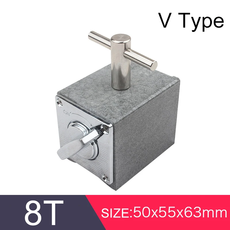 6T 8T 10T 12T 7K 12K V type Metal Switch Magnetic Table Base Magnetic Base Dial Indicator Stand Base Magnet Holder Wire Cutting