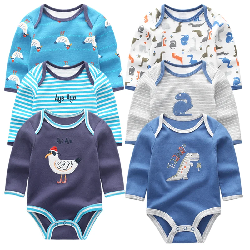 

2022 Baby girls clothing Cotton Long Sleeved Baby boy clothes animal baby romper Infantil Baby girls jumpsuit