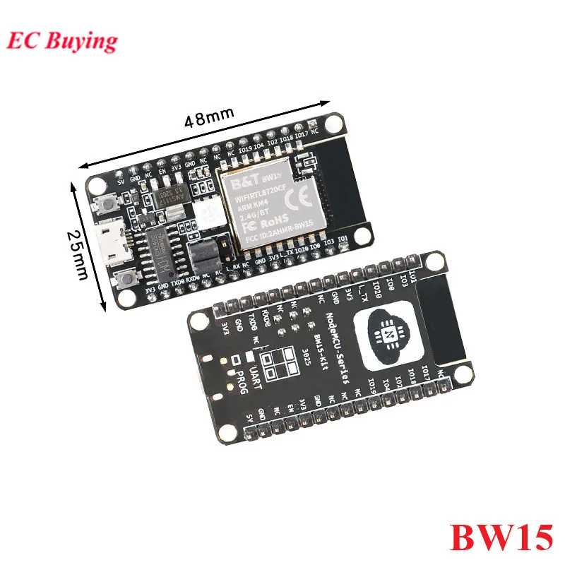 BW15 WiFi + Bluetooth compatible 4,2 módulo inalámbrico de baja energía RTL8720CF BW15-Kit Placa de desarrollo