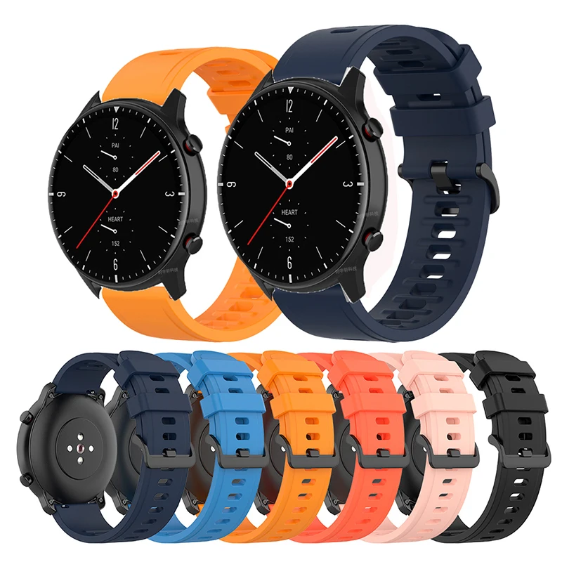 GTR 2E Silicon Strap For Xiaomi Huami Amazfit GTR 47mm GTR2 Bracelet Amazfit Pace Stratos 2 2S 3 Correa GTR2E original watchband