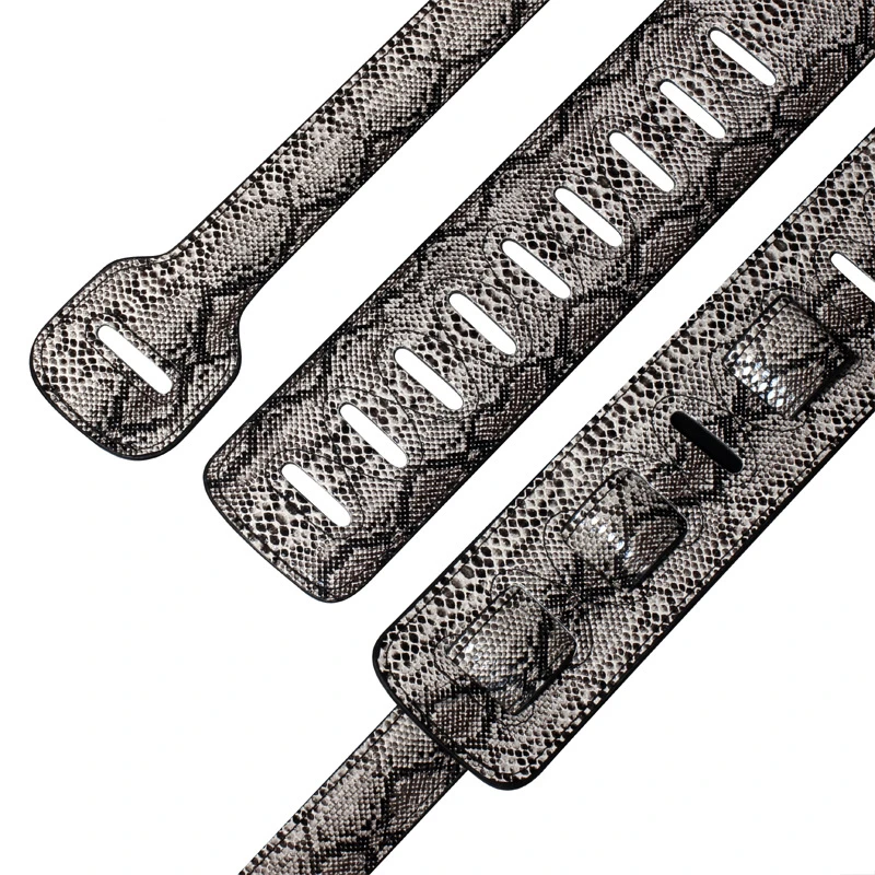 1 Stück PU-Material Gitarrengurt für Akustik-, Bass- und E-Gitarren Zubehörteile für Musikinstrumente – Detail 6