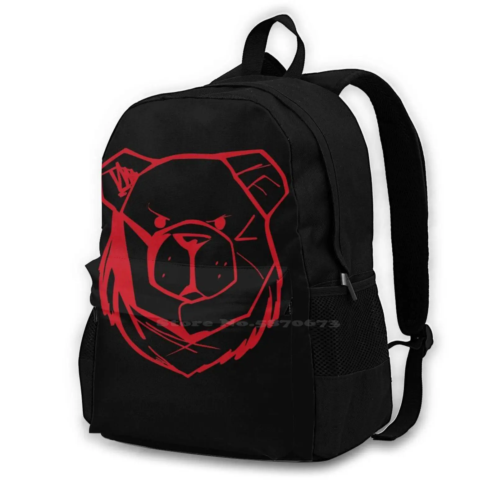 Bear Logo Red School Bags Travel Laptop Backpack Lgbt Cub Polar Bear Chaser Muscle Bear Otter Sugar Daddy Bear Community