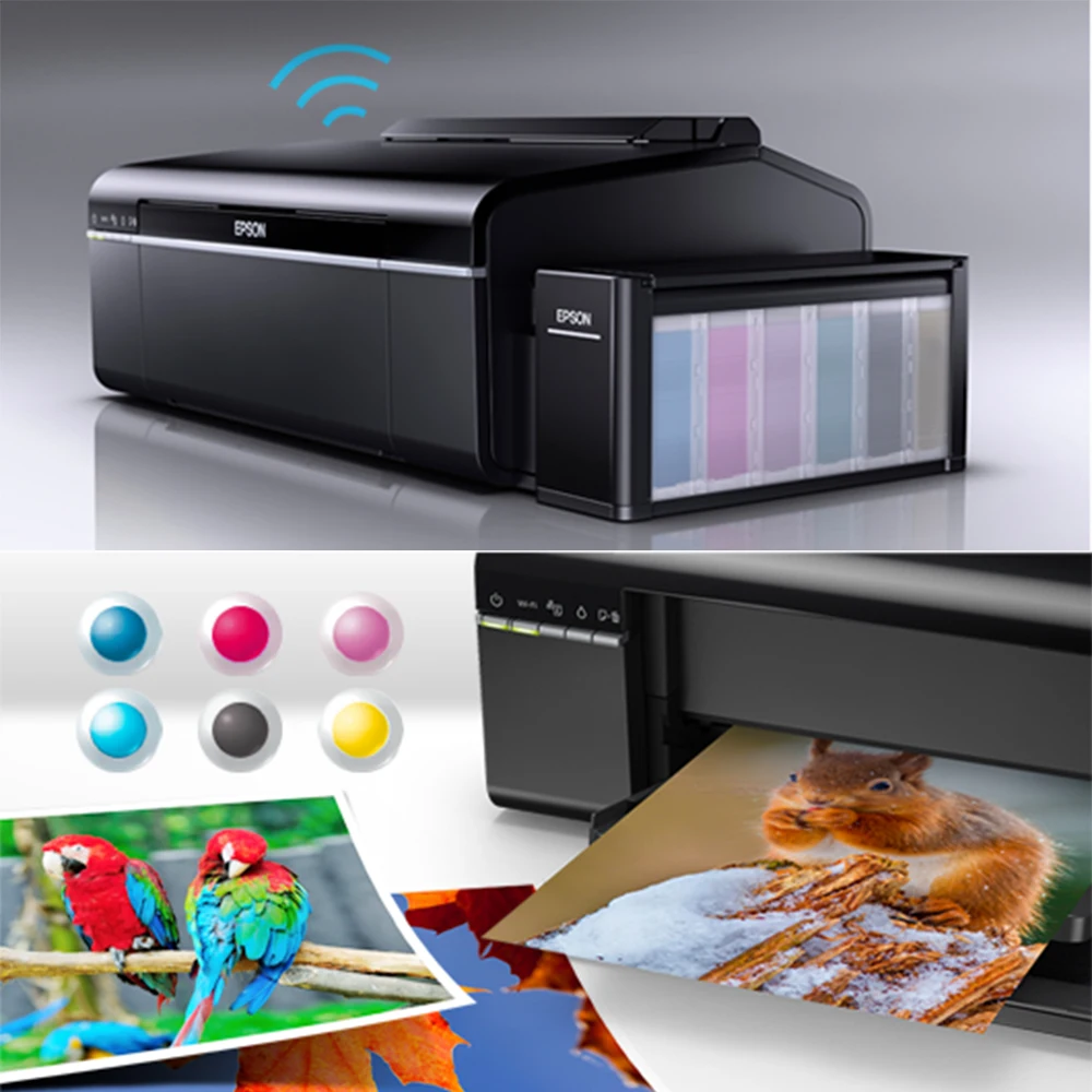 High Quality For Epson L805 Printer 6 Colors Printers with WIFI A4 Size Photo Printer Sublimation Printer