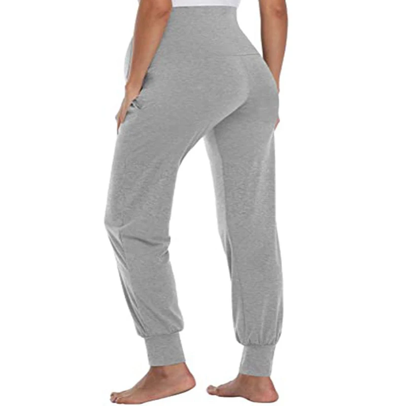 Solid Color Pregnant Women Trousers 2024 Autumn Winter Casual Long Maternity Pants Belly Support Postpartum Pants Female Clothin