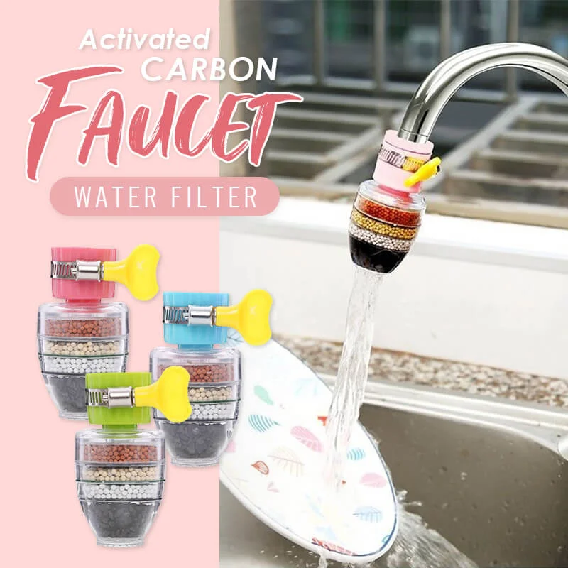 Kitchen Faucet Filter 5 Layers Water Purifier Filters Activated Carbon Filtration Spray Head Tap Nozzle Clean Faucet Accessories