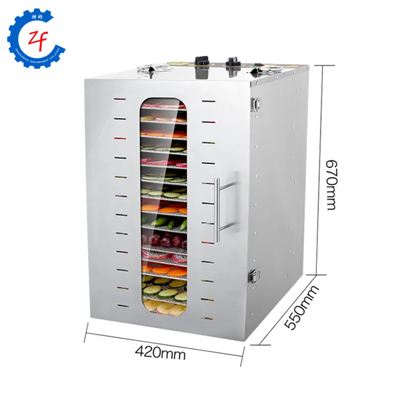 220V professional food mushroom tomato fruit vegetable dehydrator machine dryer