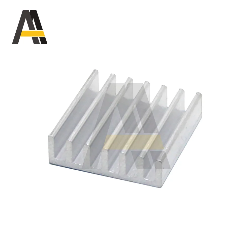 Disipador de calor de aluminio, radiador IC, Transistor, disipación de calefacción, refrigeración para Amplifer COB, potencia de luz, 1,9x1,9x0,5 cm, 10 Uds.