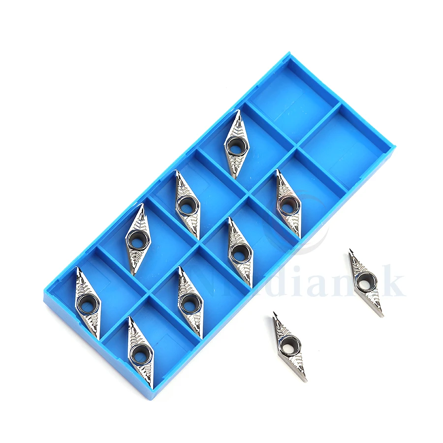 10 pz VCGT1604 inserti in metallo duro con foro interno 1pc S20R-SVQCR16 S25S-SVQCR16 portautensili per tornitura interna S20R-SVQCL16 utensile per tornio CNC