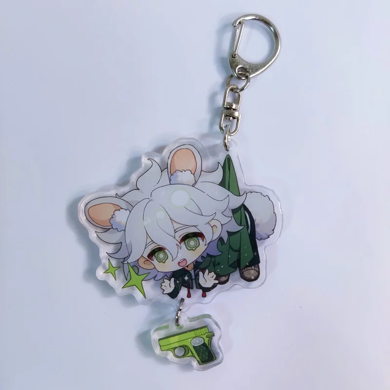 Danganronpa Anime Figure Keychain 2021 New Cartoon Bag Pendant portachiavi in acrilico zaino Unisex portachiavi ornamento regalo per i fan