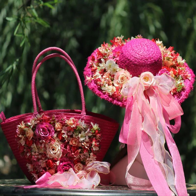 Sac à main en raphia pour femmes, fourre-tout en paille, tissé à la main, en rotin, Style bohémien, vacances, été