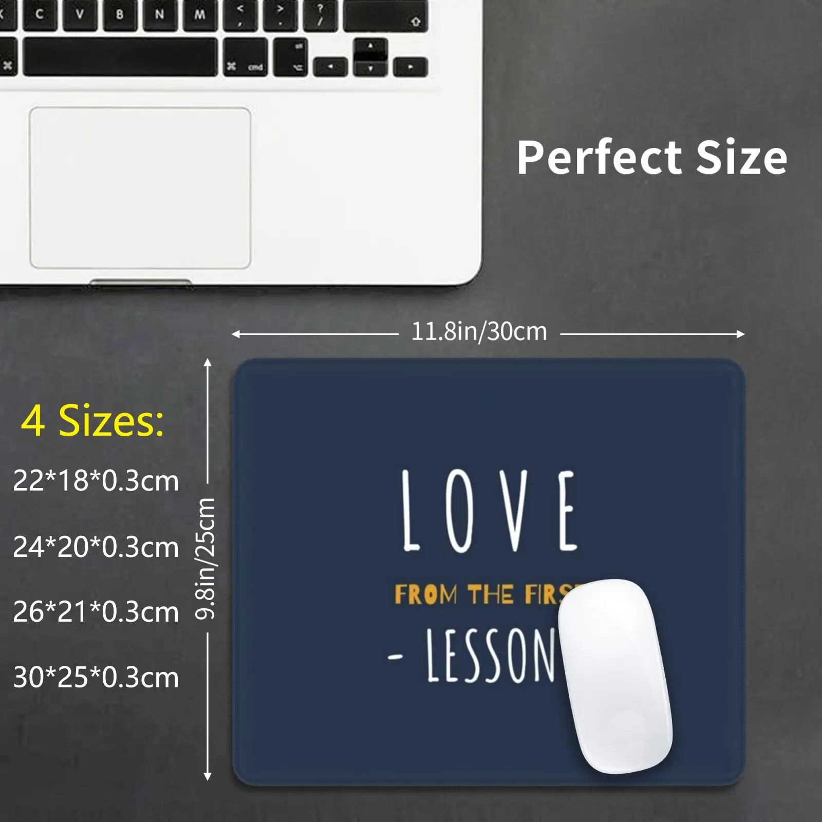 Love From The First Lesson Mouse Pad DIY Print Cushion Teaching Teacher School Funny Teach Teachers Educator