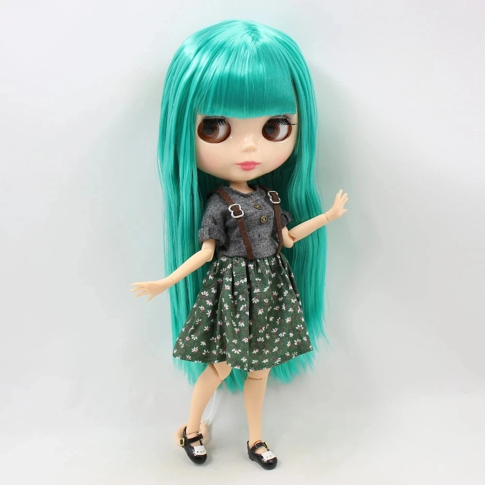 ICY DBS Blyth doll joint body green gray dress suspender skirt blue clothes Casual outfits girls clothes