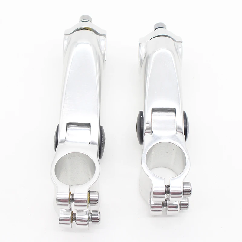 25.4mm mountain bike road bike stem height adjustable silver stem aluminum alloy 25.4*95mm 25.4*110mm bicycle stem