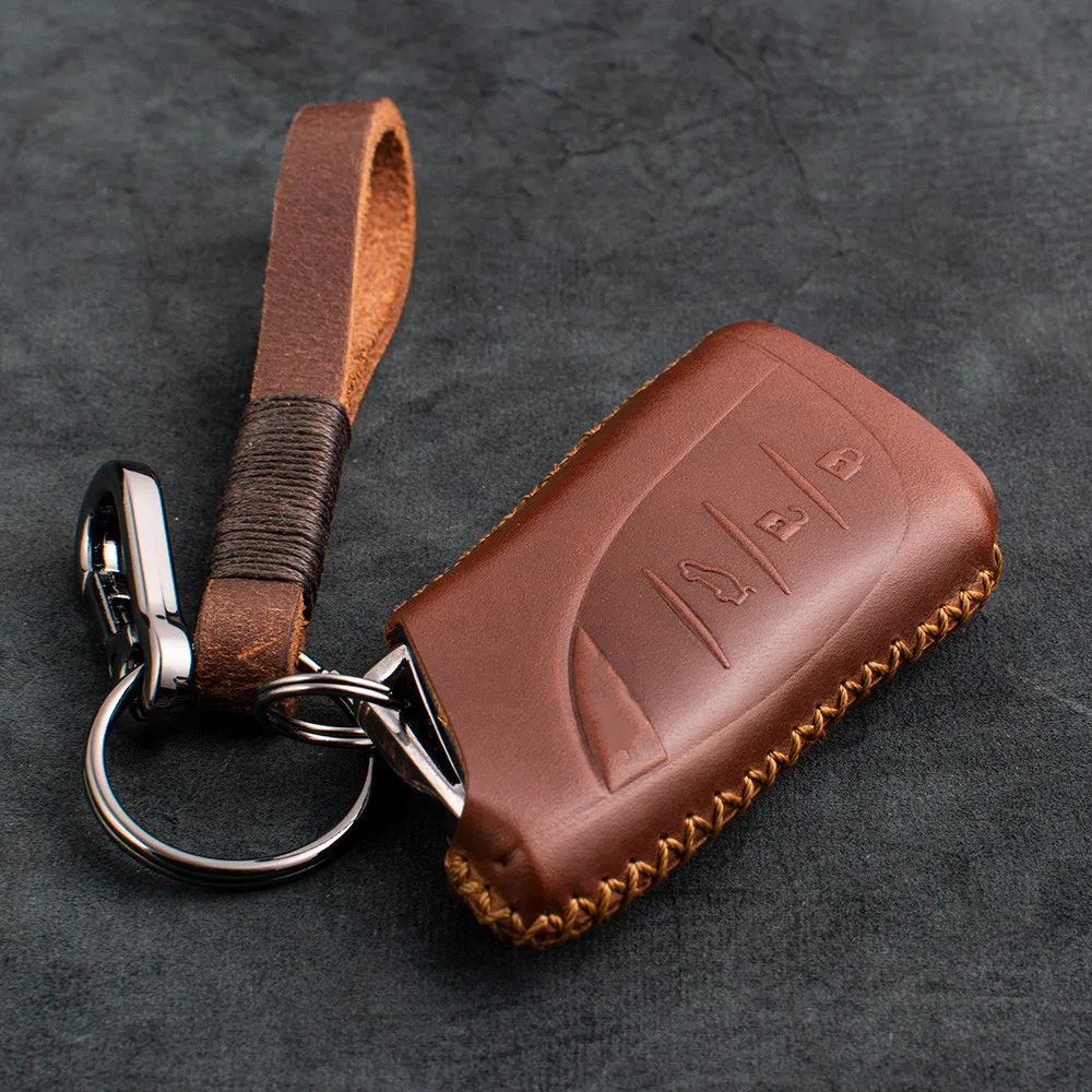 1 PCS Genuine Leather Car Key Cover For Lexus ES200 ES260 ES300H ES350 US200 LS500H 250 260 300h Sport 2018 2019 Shell Key Case