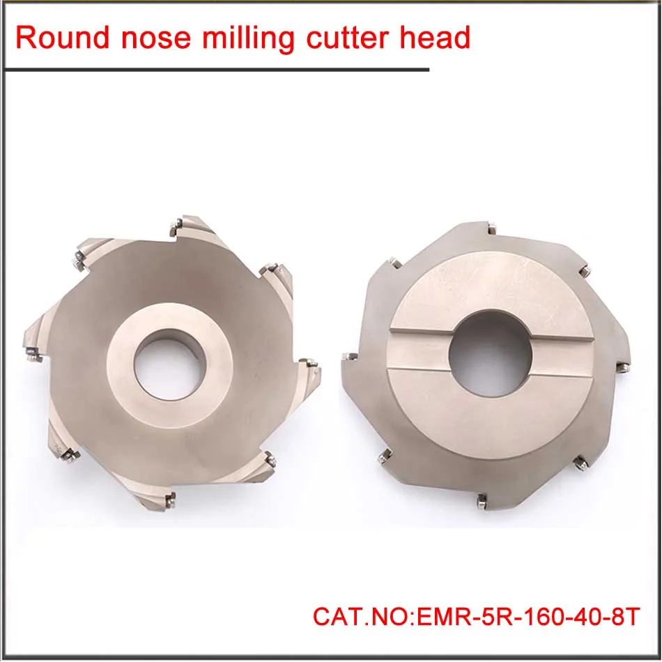 BT50-EMR 5R 50 63 80 100 125 160mm R5 Plane Profiling round nose milling cutter head ,End milling cutter with rough fillet