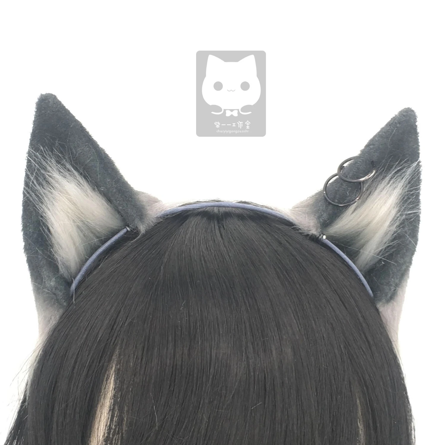 MMGG New Arknights Texas Black Cat Neko Fox Ears Hairhoop For Anime Lolita Cosplay Costume Accessories