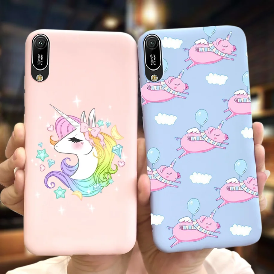 for Huawei Y6 2019 Case 3D Silicone cartoon case for huawei y6 prime pro 2019 MRD-LX1 y6pro2019 phone bag soft cover funda 6.09