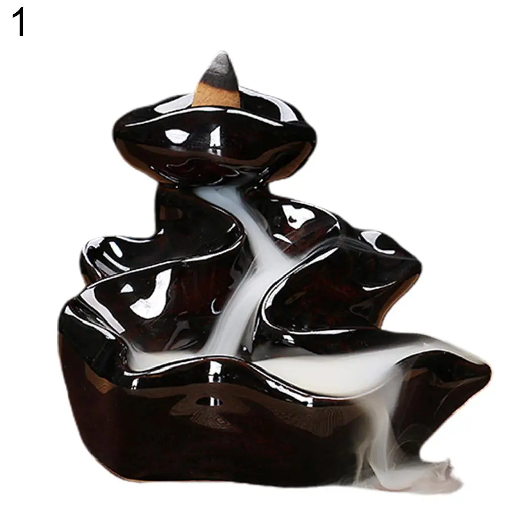 HOT SALES!!! New Arrival Ceramic Waterfall Backflow Incense Burners Holder Censer Diffuser Home Decor Wholesale Dropshipping