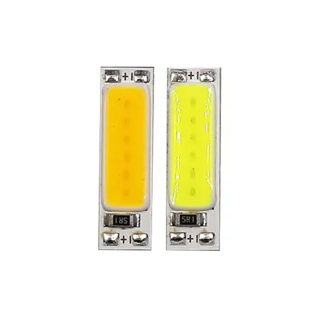 10pcs 25mm Tiny COB LED Chip Light 3.7V 5V 1W 3V LED Lamp for Signal Lighting Night Light DIY  3000K 6000K Warm Cold White