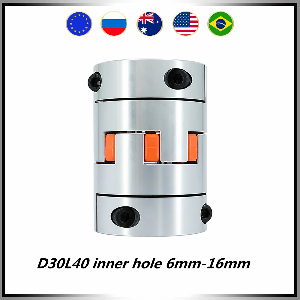 نك موتور الفك رمح مقرنة مرنة العنكبوت بلوم رمح اقتران LF-B-D30L40 ثقب الداخلية 6 مللي متر-16 مللي متر مرونة اقتران