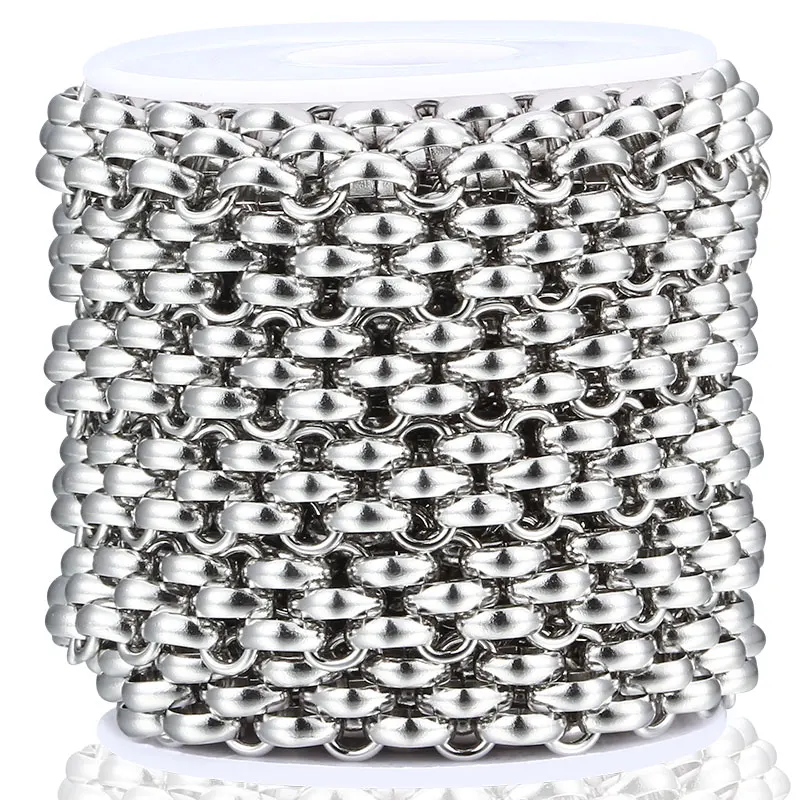 Big Stainless Steel Chain For Jewelry Making Heavy Chunky Necklace Bracelets Bangle Punk DIY Charm Handmade Supplies Wholesale