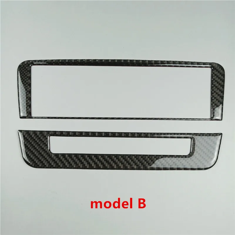 Immagine 5: Rivestimento della copertura del pannello CD del climatizzatore della Console centrale per Mercedes Benz X156 W176 C117 CLA GLA classe A fibra di carbonio