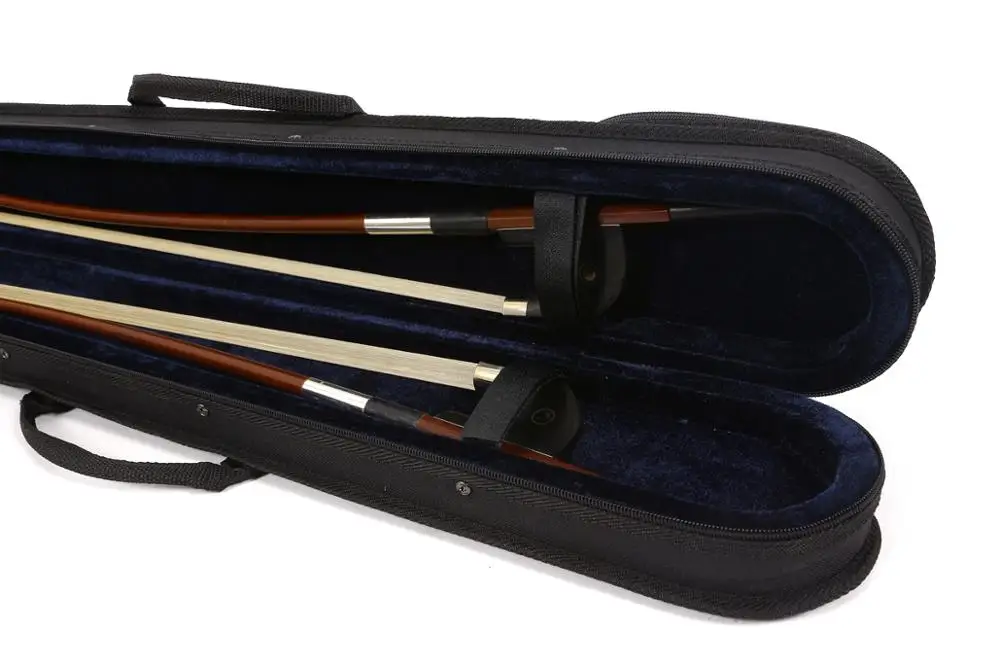 New Upright double bass Bow Case Bow Bag Hold 2 pcs bow Hard Case light Strong