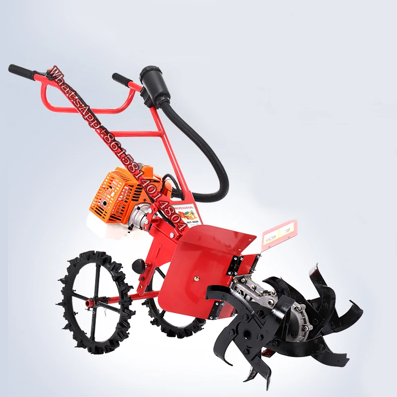 Small-scale agricultural multifunction Rotary tiller,micro tiller,cultivator,ploughing machine/Trencher,Lawn mower/Ripper,weeder