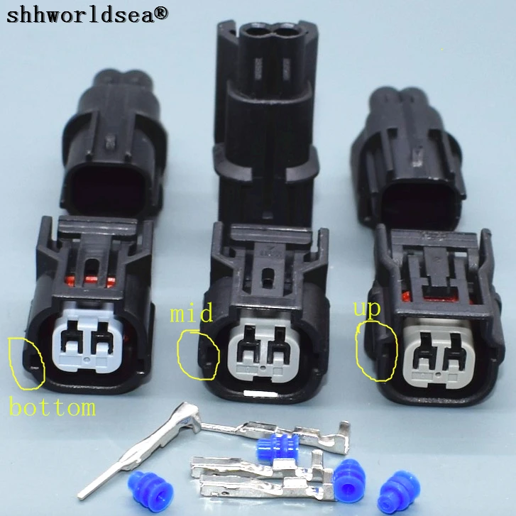 shhworldsea 2 Pin Way for Honda Socket Inlet Pressure Sensor Connector Male Or Female Waterproof Plug 6188-0590 6189-0891