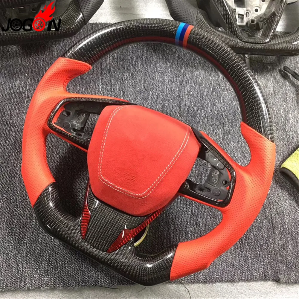 Accessories Replacement Carbon Fiber Steering Wheel For Civic Type R 2016 2017 2018 2019 Car styling