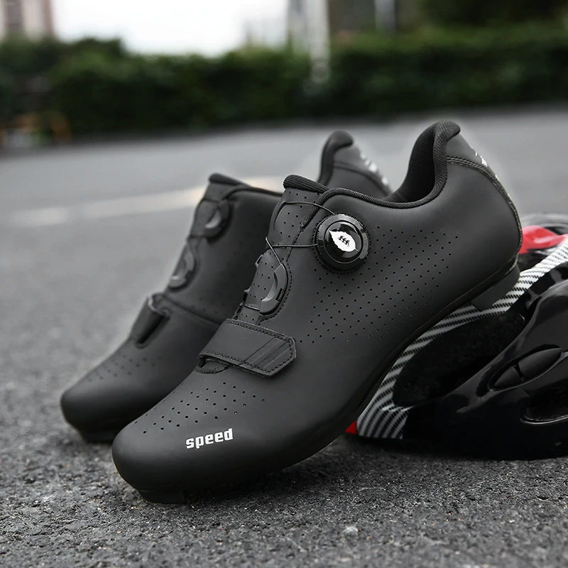 New Racing Road Cycling Shoes Breathable Non-Locking Bicycle Sneakers Men Professional Outdoor Athletic Sports Bike Shoes Unisex