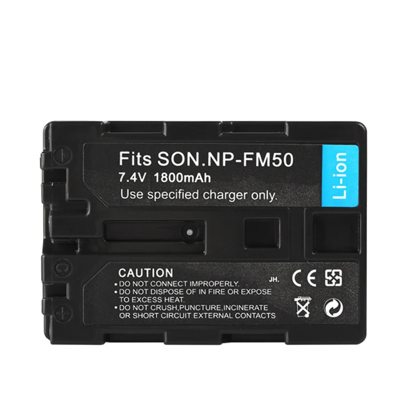 New 1800mAh NP-FM50 NP FM50 NP-FM55H Camera Battery For Sony DCR-PC101 A100 Series DSLR-A100 MVC-CD200 Accumulator