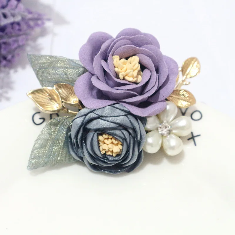 10 teile/satz mischen Stoff Blumen Simulation Blumen kopf Dekoration Blumen für DIY Zubehör – Detail 30