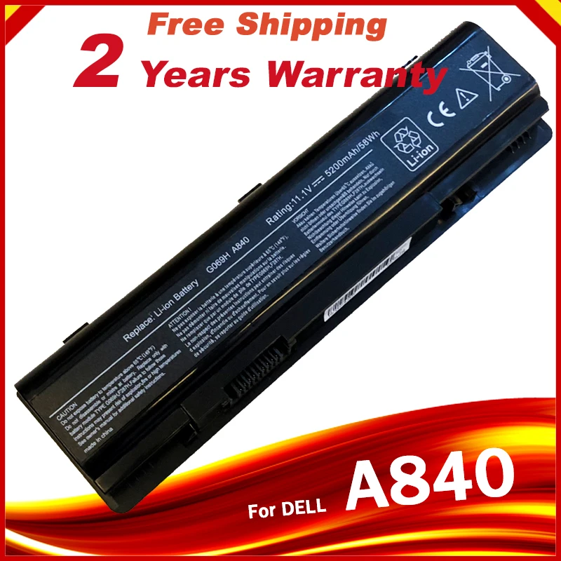 Laptop Battery For Dell Vostro 1014 1015 1088 A840 A860 F286H F287F F287H G066H G069H PP37L PP38L