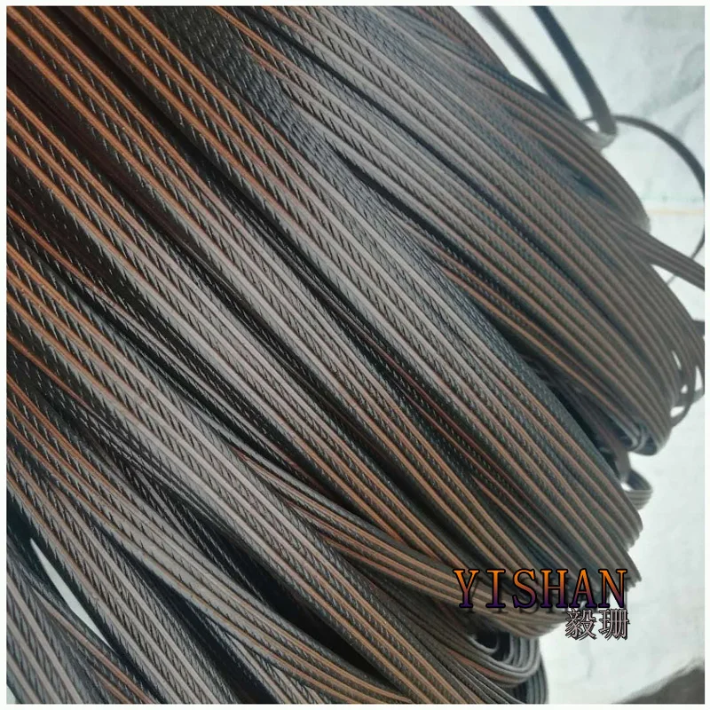 

500G/lot Coffee Color Flat Synthetic Rattan Weaving Material Plastic Rattan For Knit And Repair Chair Table,Storage Basket Etc