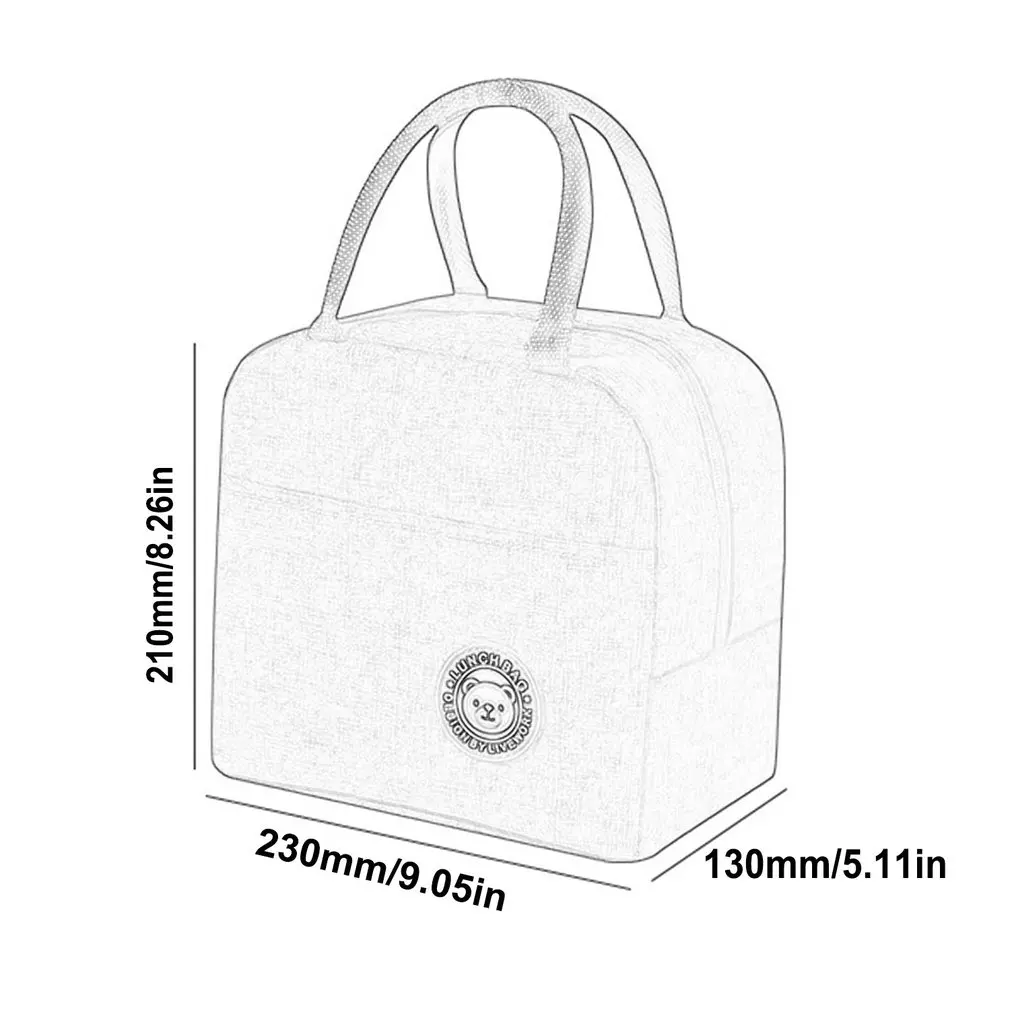 Portátil almoço saco térmico isolado lancheira tote escritório cooler bento bolsa almoço recipiente sacos de armazenamento de alimentos bolsa 2021 novo