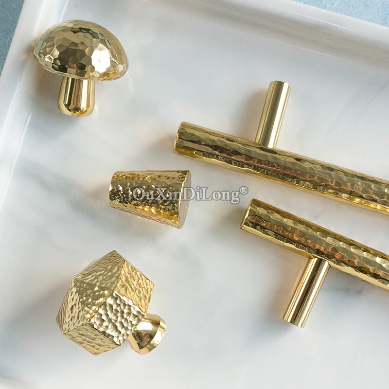 

Luxury 10PCS Solid Brass Hammer Furniture Handles Drawer Pulls Cupboard Wardrobe Kitchen Shoe TV Wine Cabinet Pull Handles&Knobs