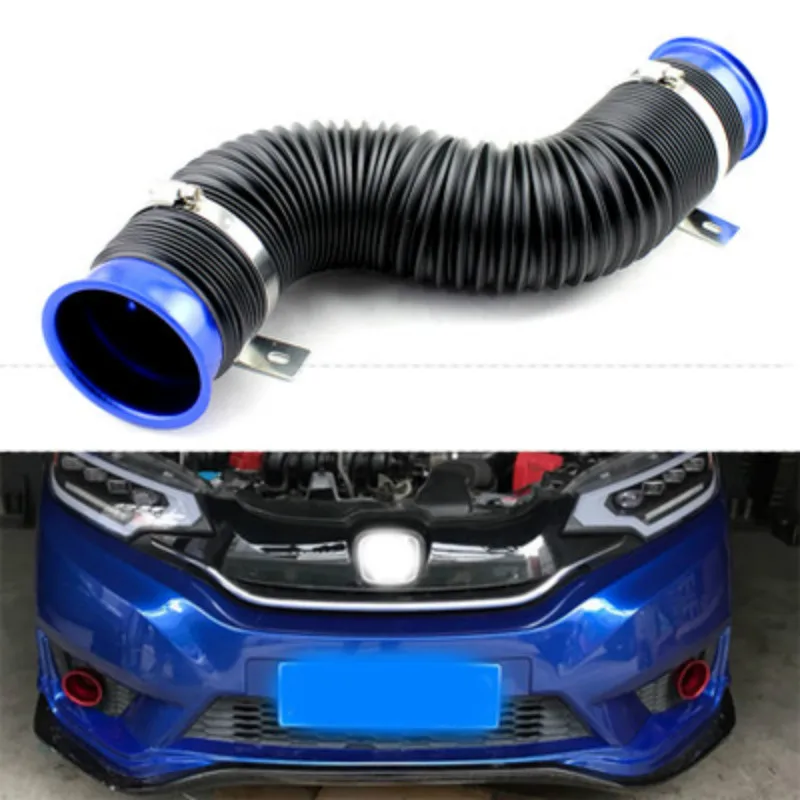 

Car modified Air Intake Smart Telescopic Intake Pipe Duct 1M Flexible Car Engine Cold Air Intake Hose Kit Universial Accessiores