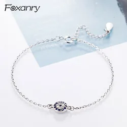 Foxanry Bohemian Silver Color Couples Bracelet Creative Romantic Handmade Bracelet Jewelry Gifts Wedding Accessories