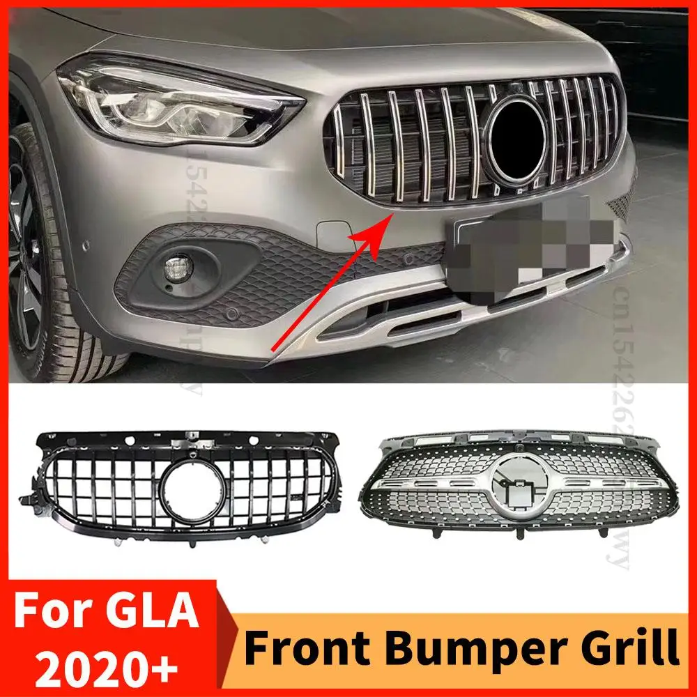 

Front Bumper Grille Racing Grill For Mercedes Benz GLA X156 H247 2020+ Upper Inlet Mesh Accessories Sport Facelift High Quality