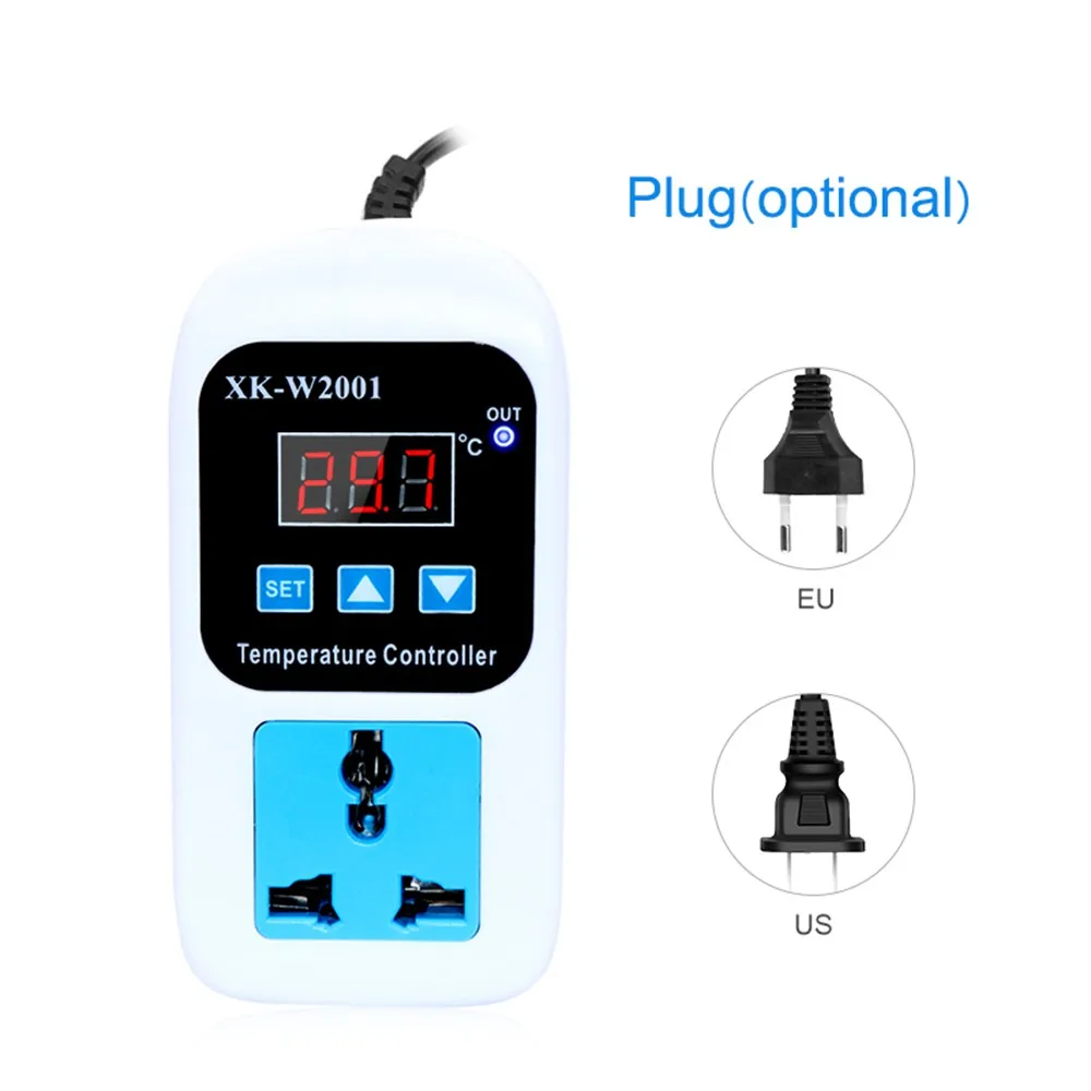 LED Thermometer Temperature Controller Digital  Switch With Probe for Reptiles Brewing Seedling Aquarium Incubation EU Standard