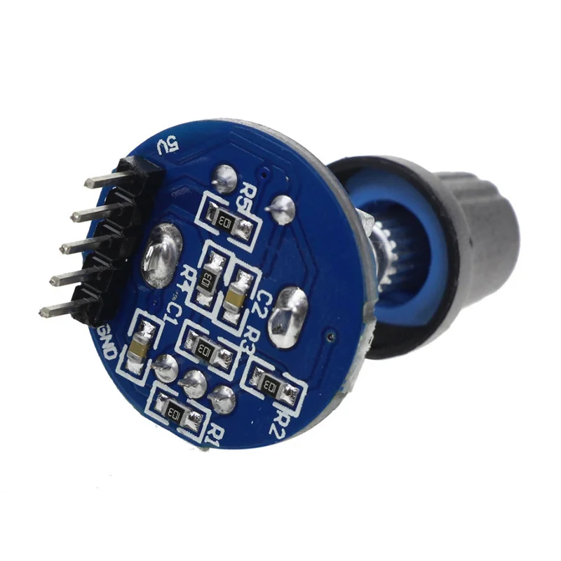 Arduino Brick 센서 개발을위한 새로운 로터리 엔코더 모듈 원형 오디오 회전 포텐쇼미터 손잡이 캡 EC11