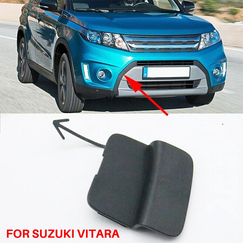 

71712-54P00 For Suzuki Vitara Front Bumper Tow Hook Eye Cover Cap Trailer Towing Eye ABS Exterior parts Accessories 2015-2020