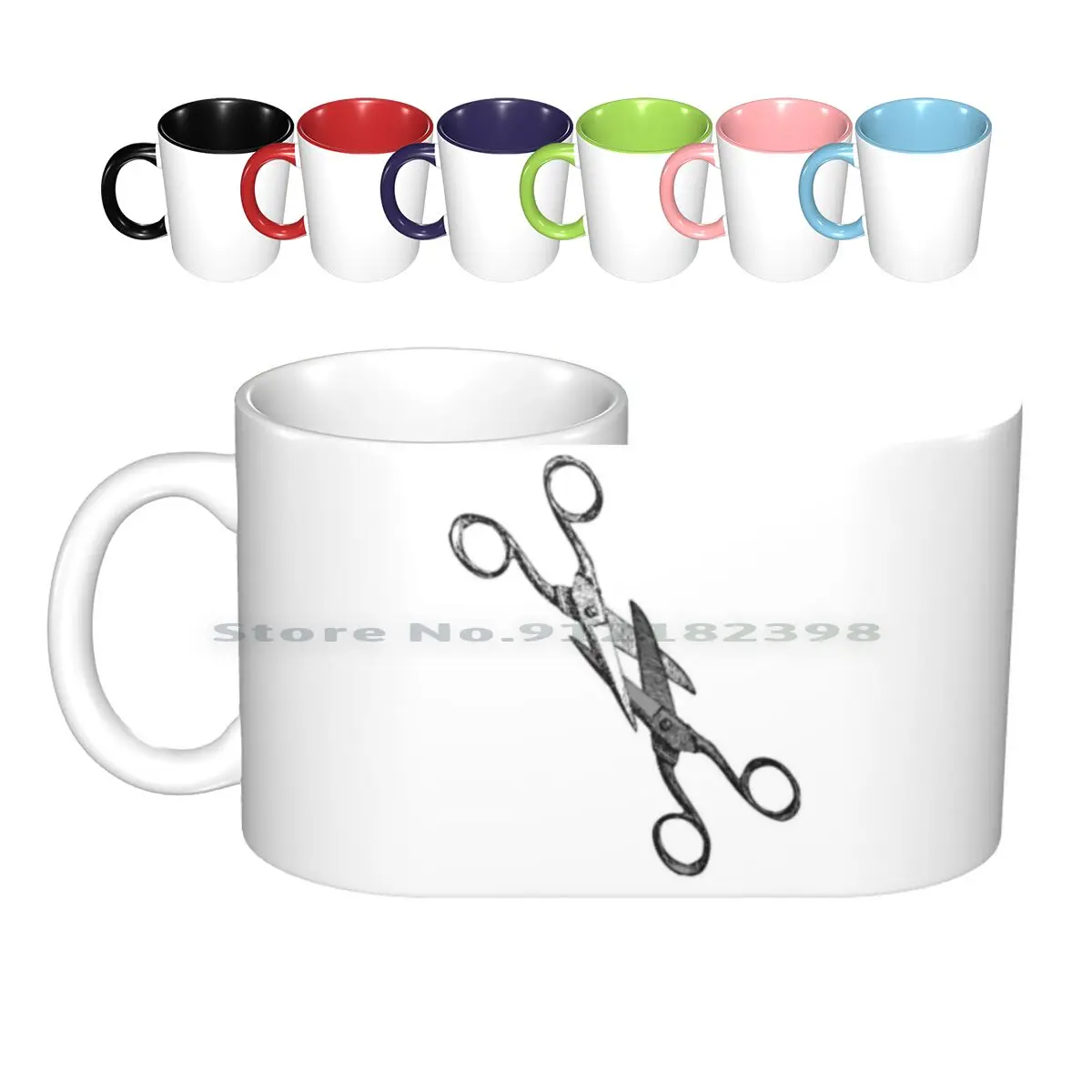 Scissors Sisters Ceramic Mugs Coffee Cups Milk Tea Mug Scissor Love Dyke Gay Vintage Graphic Hipster Vector Graphism Womens